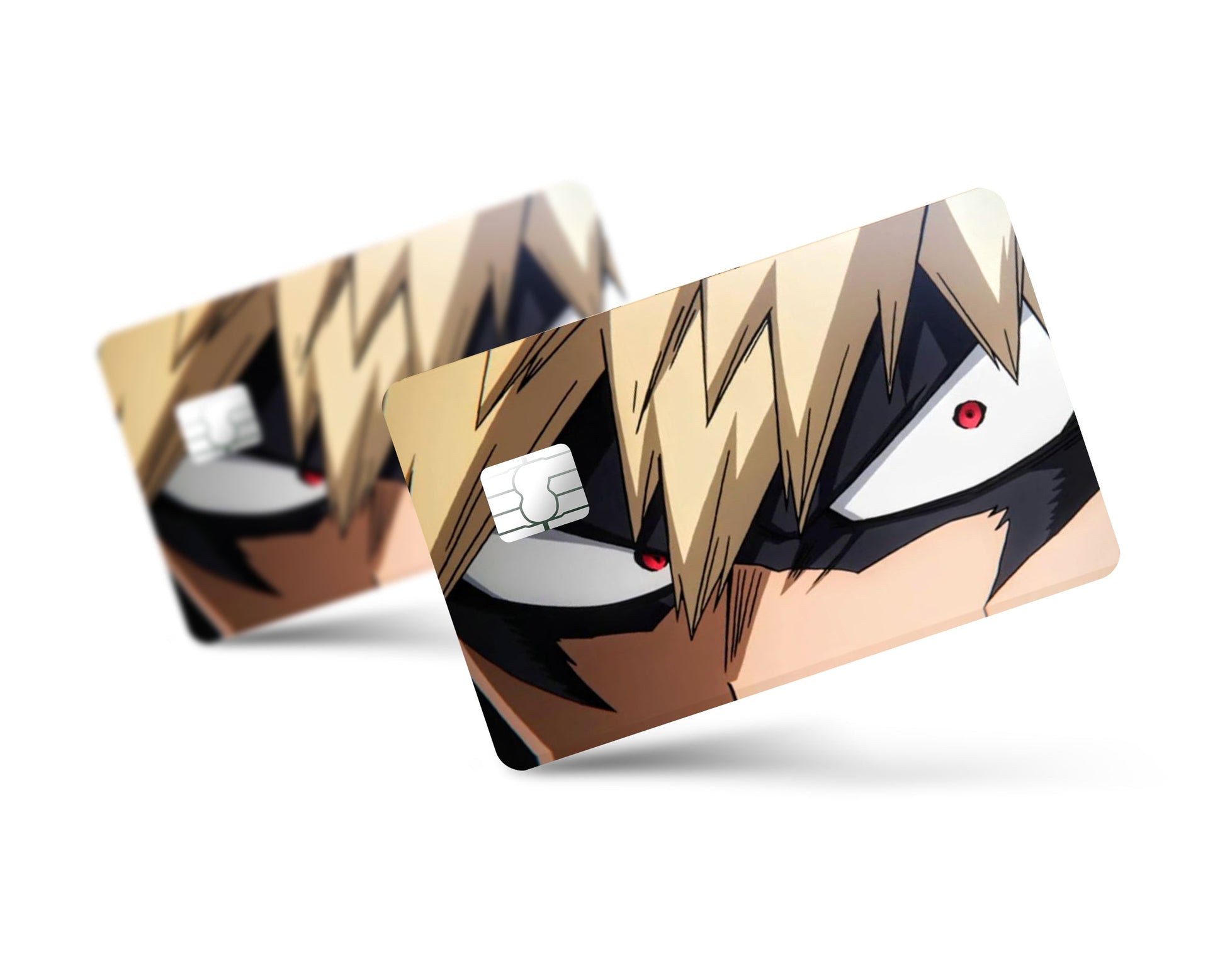 Anime Town Creations Credit Card Katsuki Bakugo Eyes Full Skins - Anime My Hero Academia Credit Card Skin