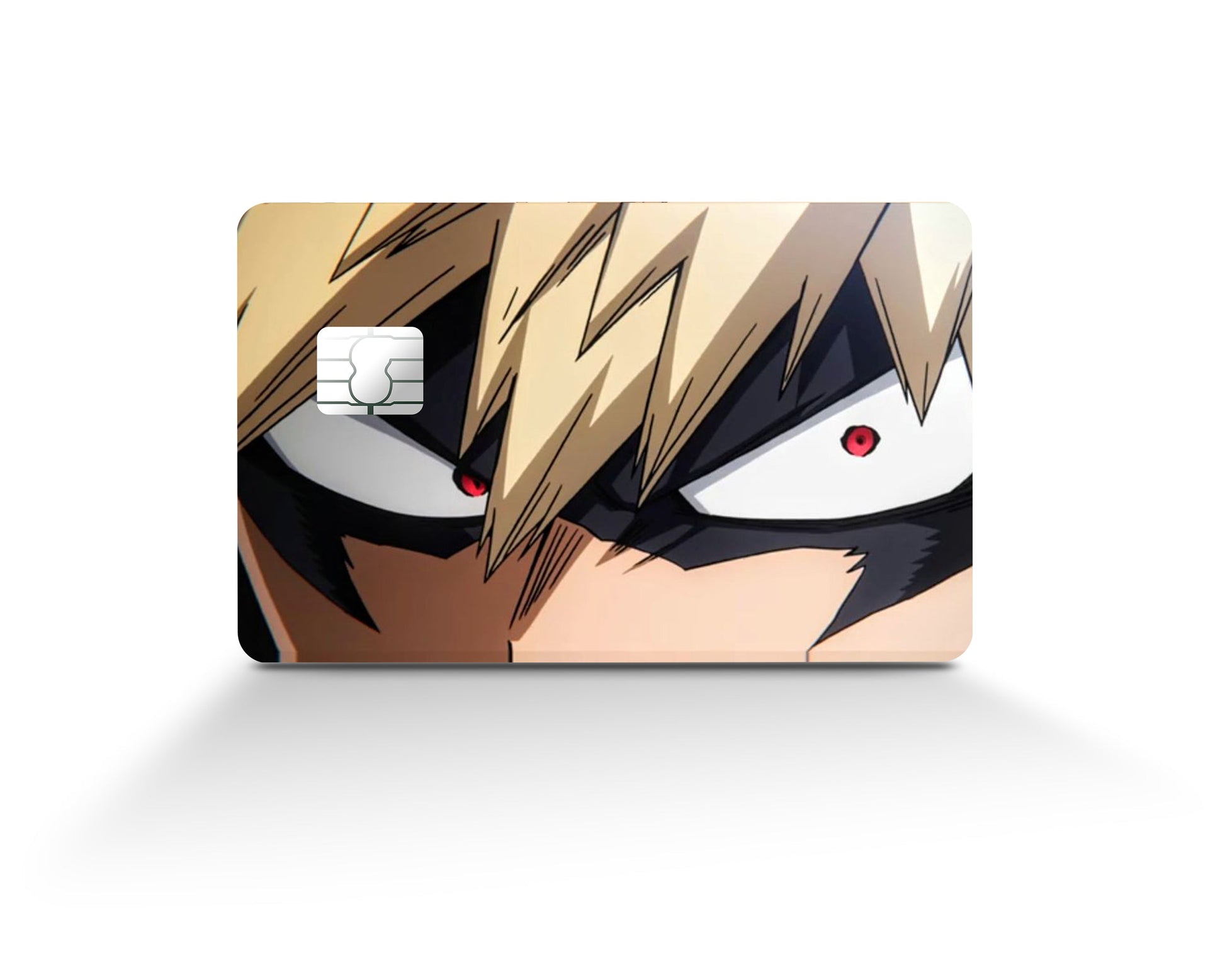 Anime Town Creations Credit Card Katsuki Bakugo Eyes Full Skins - Anime My Hero Academia Credit Card Skin
