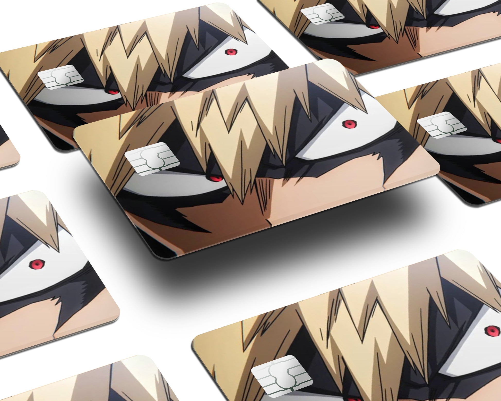 Anime Town Creations Credit Card Katsuki Bakugo Eyes Window Skins - Anime My Hero Academia Credit Card Skin
