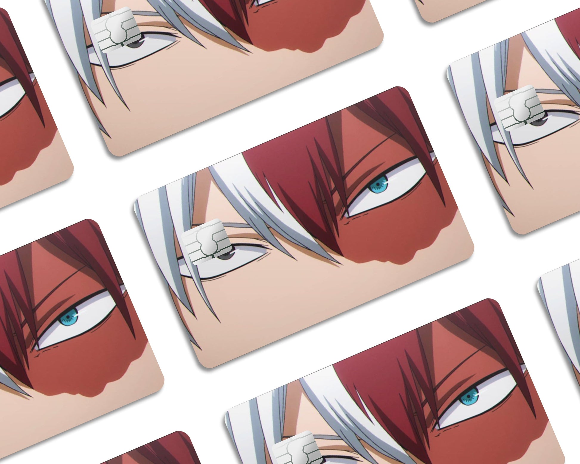 Anime Town Creations Credit Card Shoto Todoraki Eyes Window Skins - Anime My Hero Academia Credit Card Skin