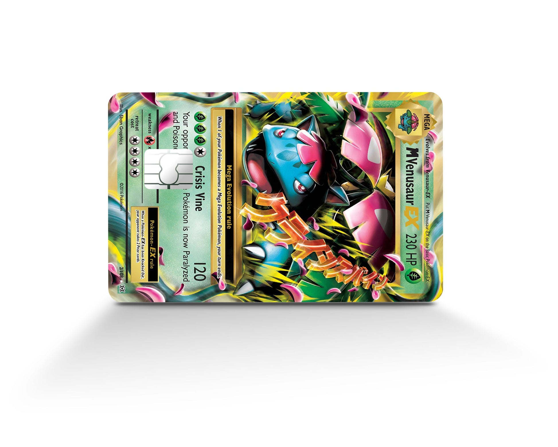 Anime Town Creations Credit Card Mega Venasaur Pokemon Card Full Skins - Anime Pokemon Credit Card Skin