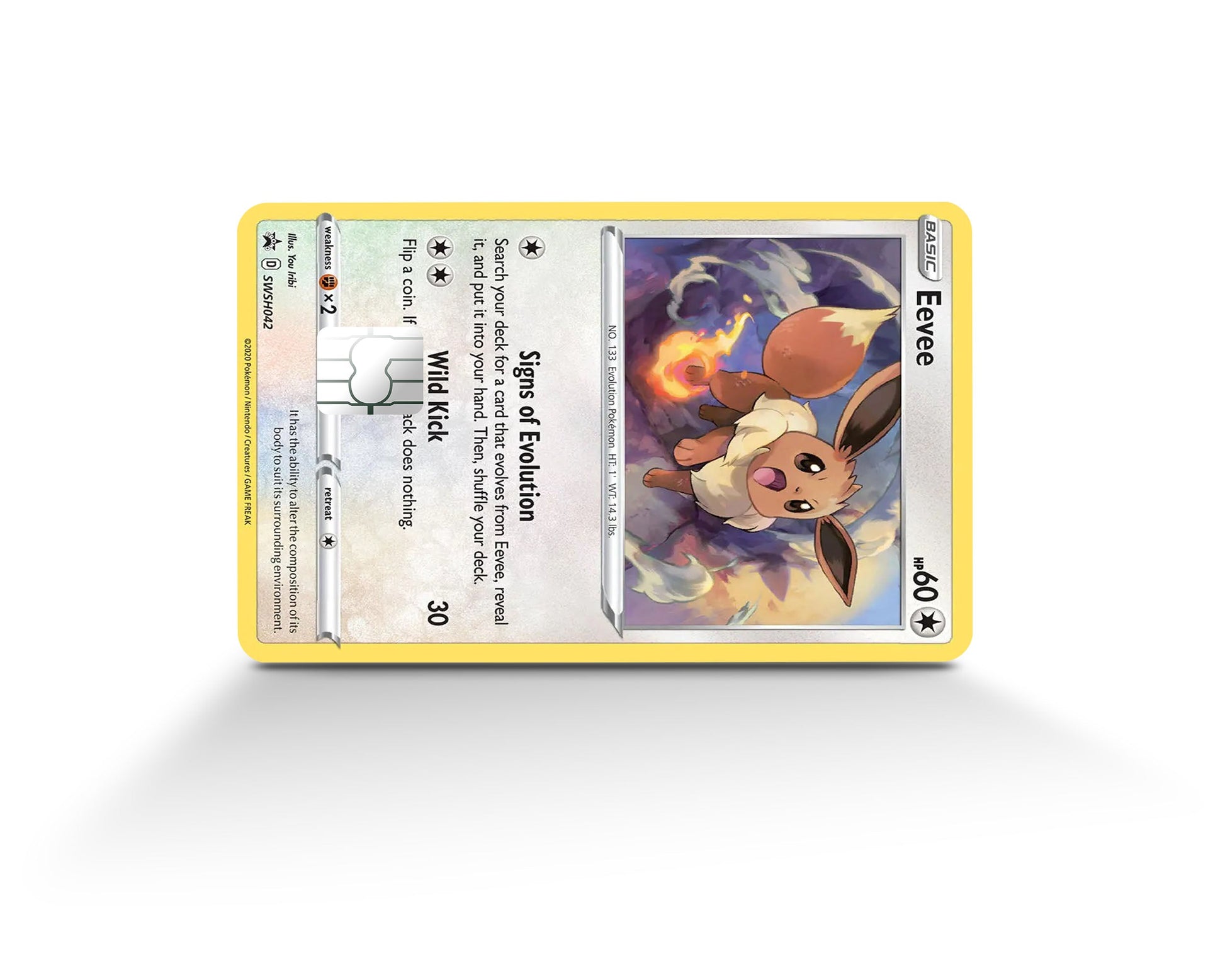 Cute Eevee Pokemon Card Credit Card Credit Card Skin – Anime Town Creations