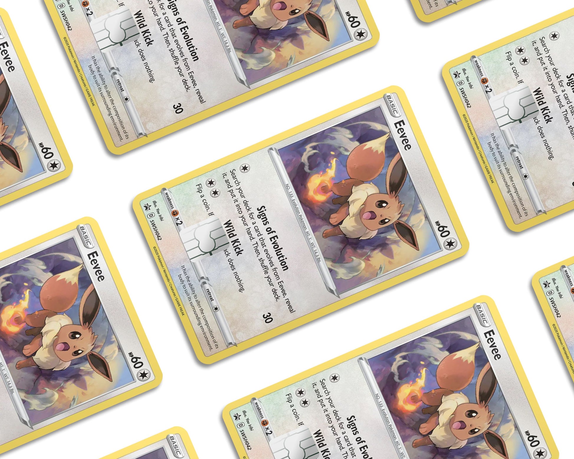 Cute Eevee Pokemon Card Credit Card Credit Card Skin Anime Town Creations Cute Eevee Pokemon Card Credit Card Credit Card Skin Anime Town Creations