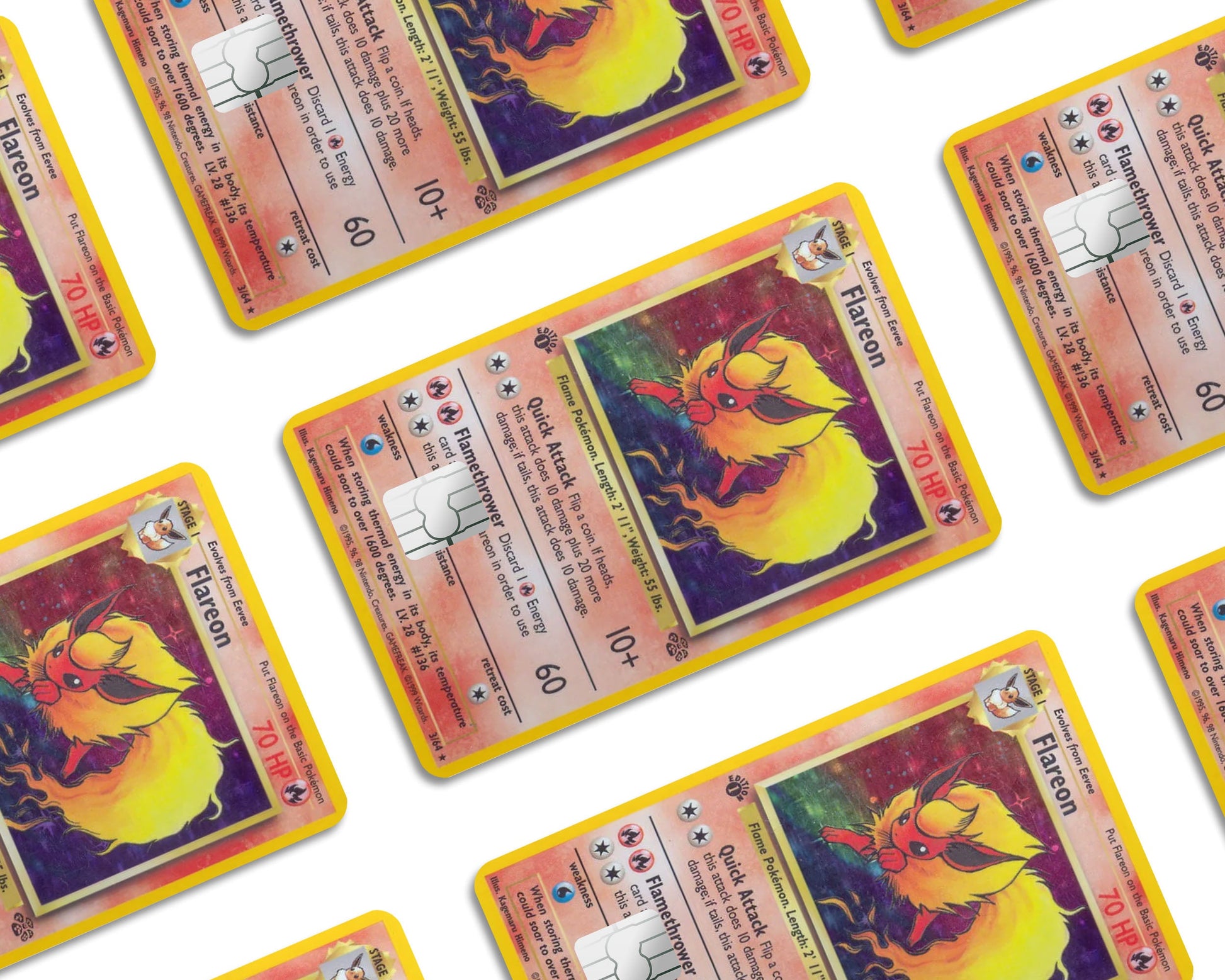 Flareon Pokemon Card Credit Card Credit Card Skin Anime Town Creations Flareon Pokemon Card Credit Card Credit Card Skin Anime Town Creations
