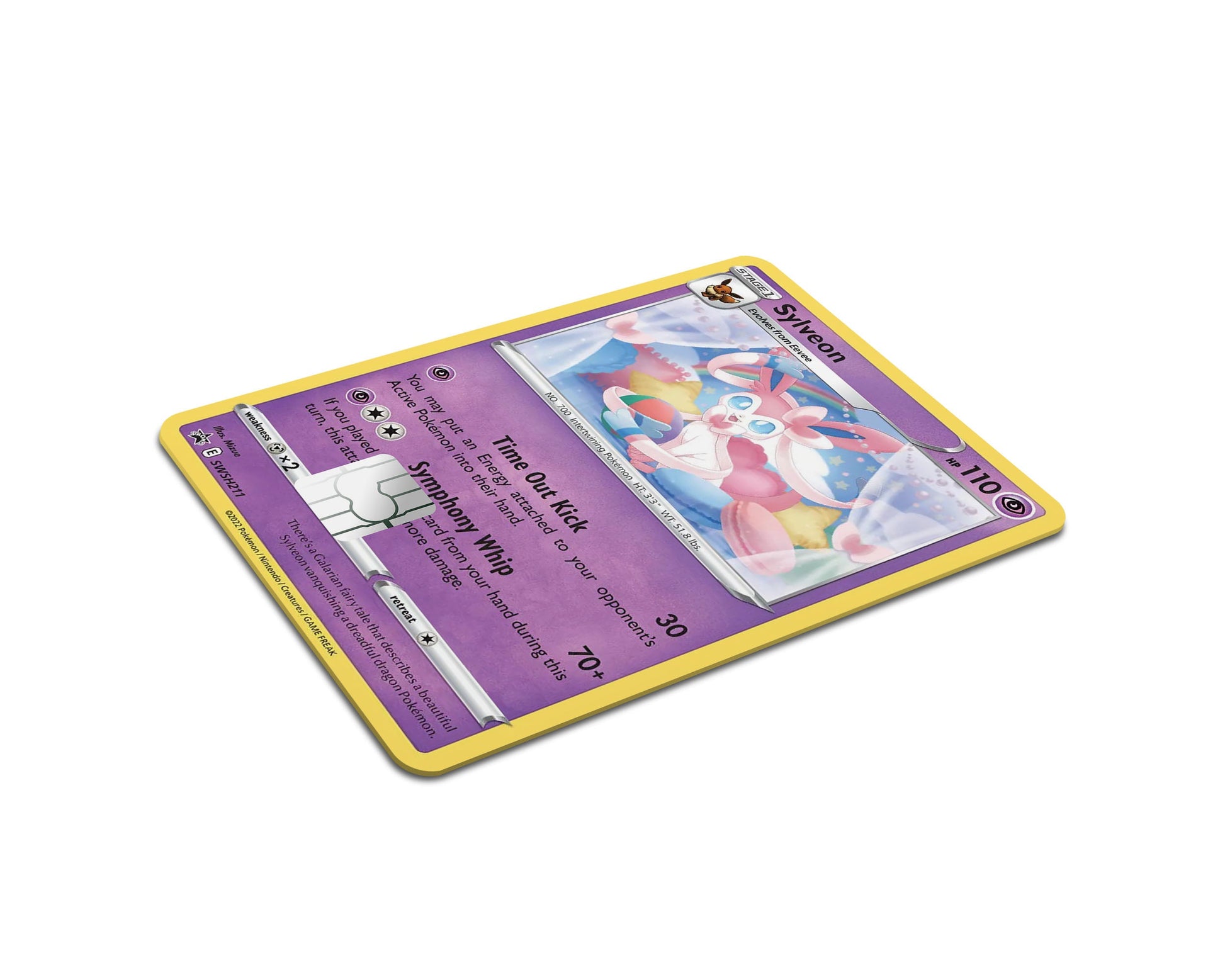 Anime Town Creations Credit Card Sylveon Pokemon Card Full Skins - Anime Pokemon Credit Card Skin
