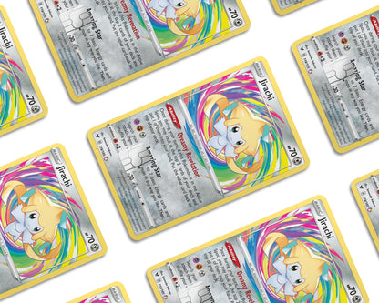 Anime Town Creations Credit Card Jirachi Pokemon Card Window Skins - Anime Pokemon Credit Card Skin