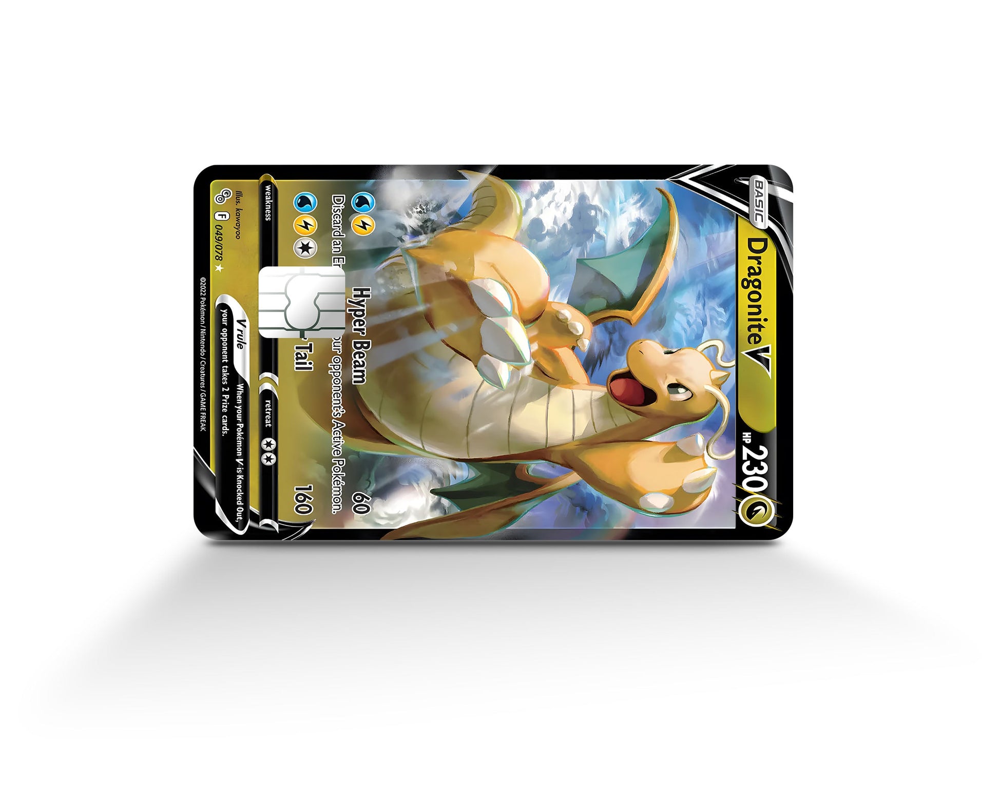 Anime Town Creations Credit Card Cute Dragonite Pokemon Card Full Skins - Anime Pokemon Credit Card Skin