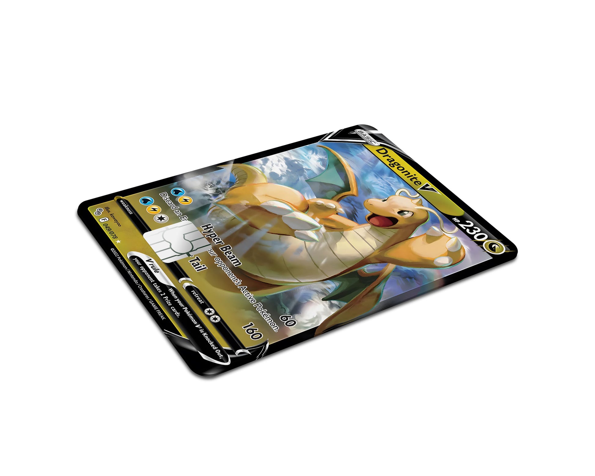 Anime Town Creations Credit Card Cute Dragonite Pokemon Card Full Skins - Anime Pokemon Credit Card Skin