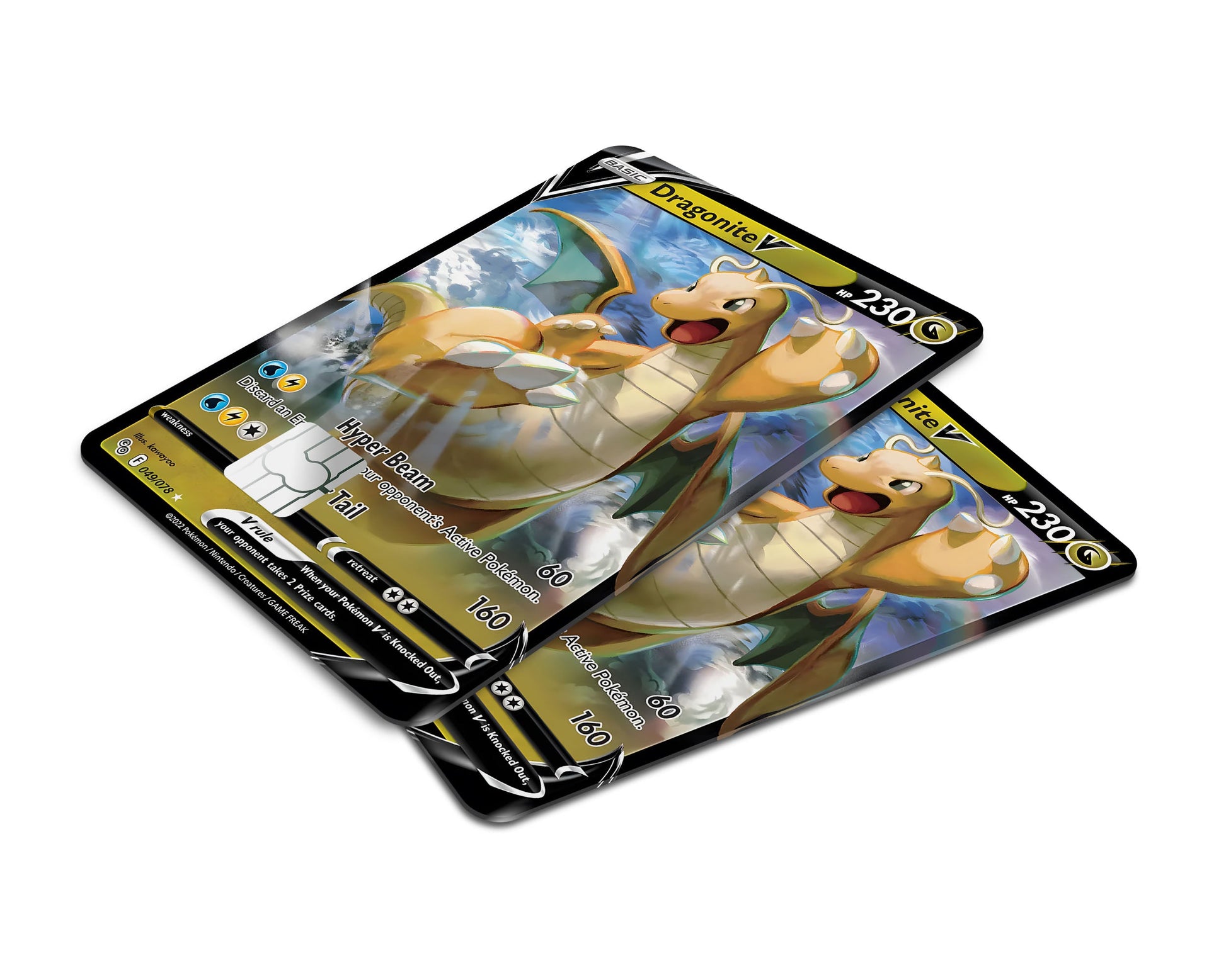 Anime Town Creations Credit Card Cute Dragonite Pokemon Card Window Skins - Anime Pokemon Credit Card Skin