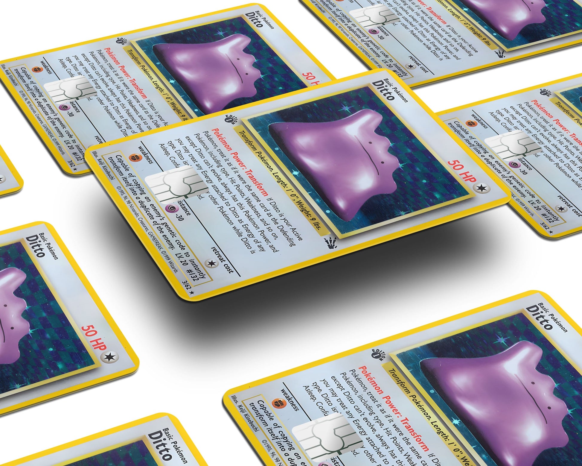 pokemon card ditto Ditto Pokemon Card Credit Card Credit Card Skin – Anime Town Creations