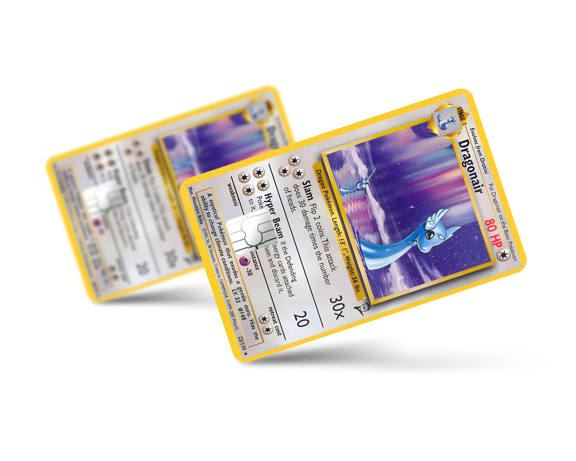 Anime Town Creations Credit Card Dragonair Pokemon Card Full Skins - Anime Pokemon Credit Card Skin