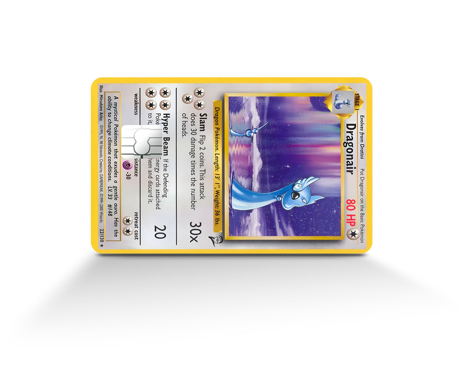Dragonair Pokemon Card Credit Card Credit Card Skin Anime Town Creations Dragonair Pokemon Card Credit Card Credit Card Skin Anime Town Creations