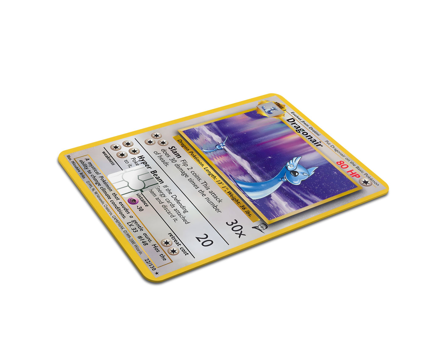 Anime Town Creations Credit Card Dragonair Pokemon Card Full Skins - Anime Pokemon Credit Card Skin