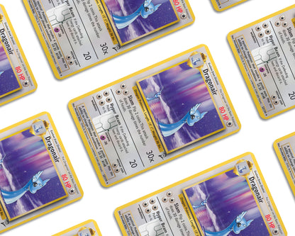 Anime Town Creations Credit Card Dragonair Pokemon Card Window Skins - Anime Pokemon Credit Card Skin