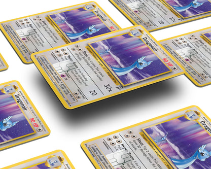 Anime Town Creations Credit Card Dragonair Pokemon Card Window Skins - Anime Pokemon Credit Card Skin