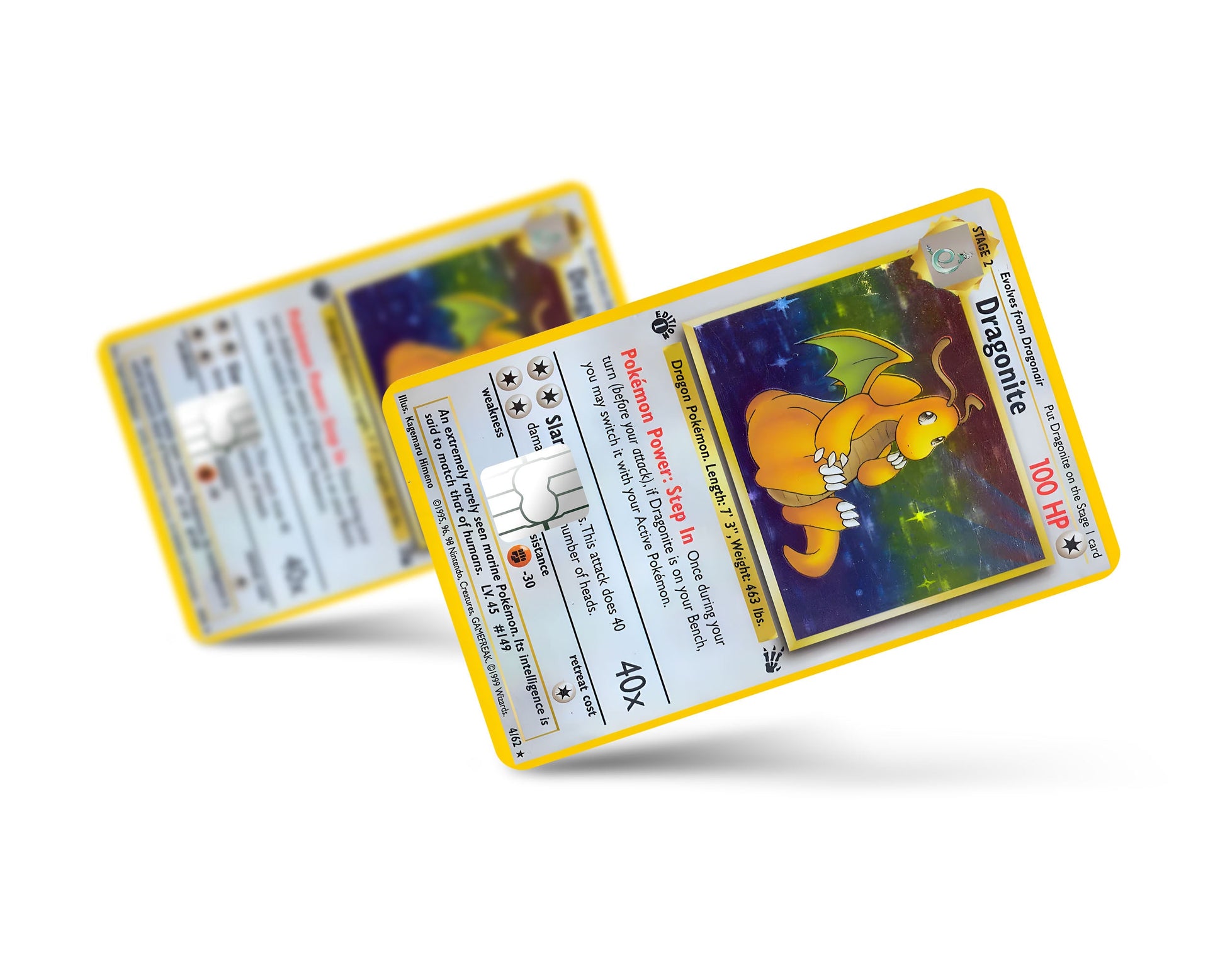 Dragonite Pokemon Card Credit Card Credit Card Skin Anime Town Creations Dragonite Pokemon Card Credit Card Credit Card Skin Anime Town Creations