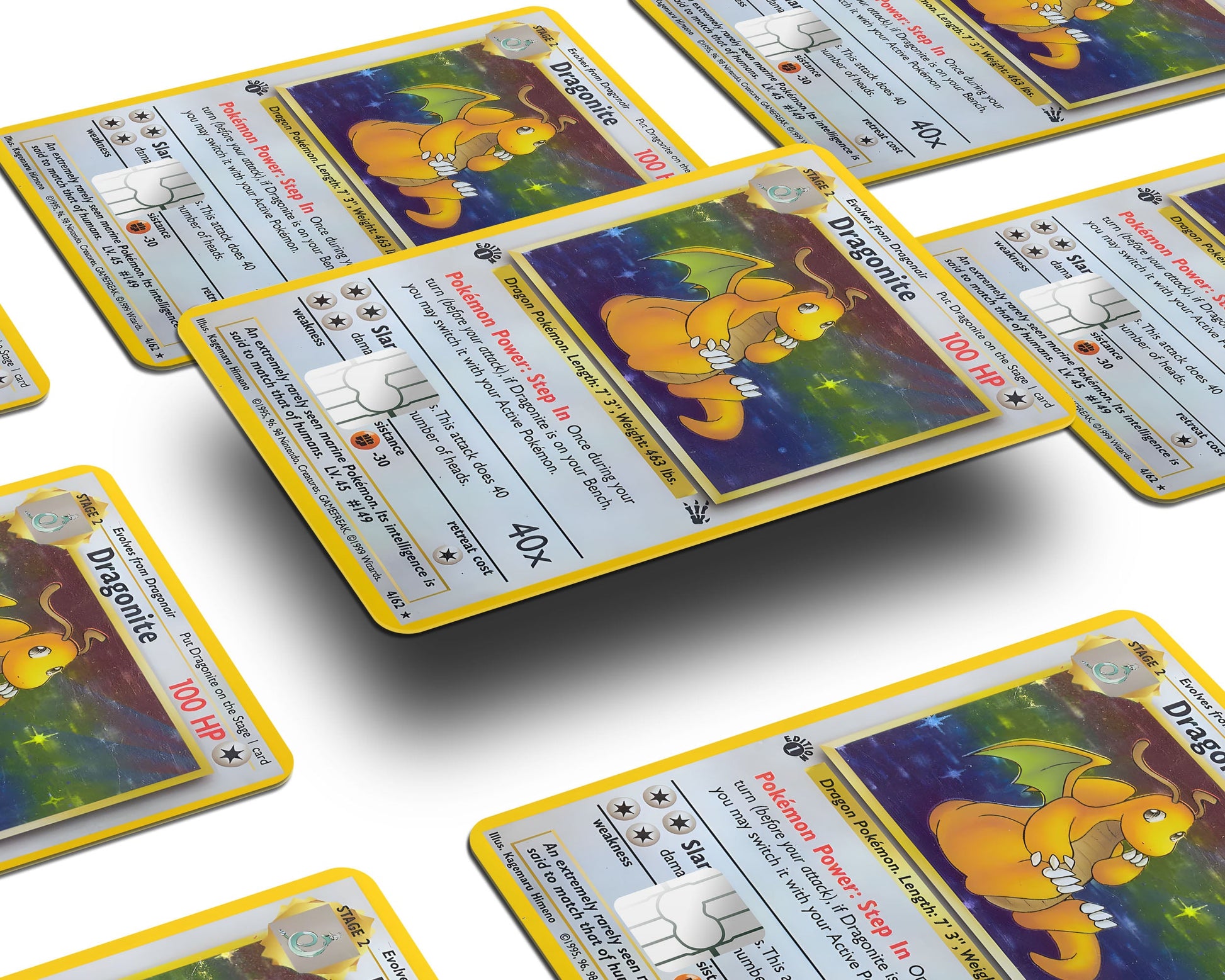 Dragonite Pokemon Card Credit Card Credit Card Skin Anime Town Creations Dragonite Pokemon Card Credit Card Credit Card Skin Anime Town Creations