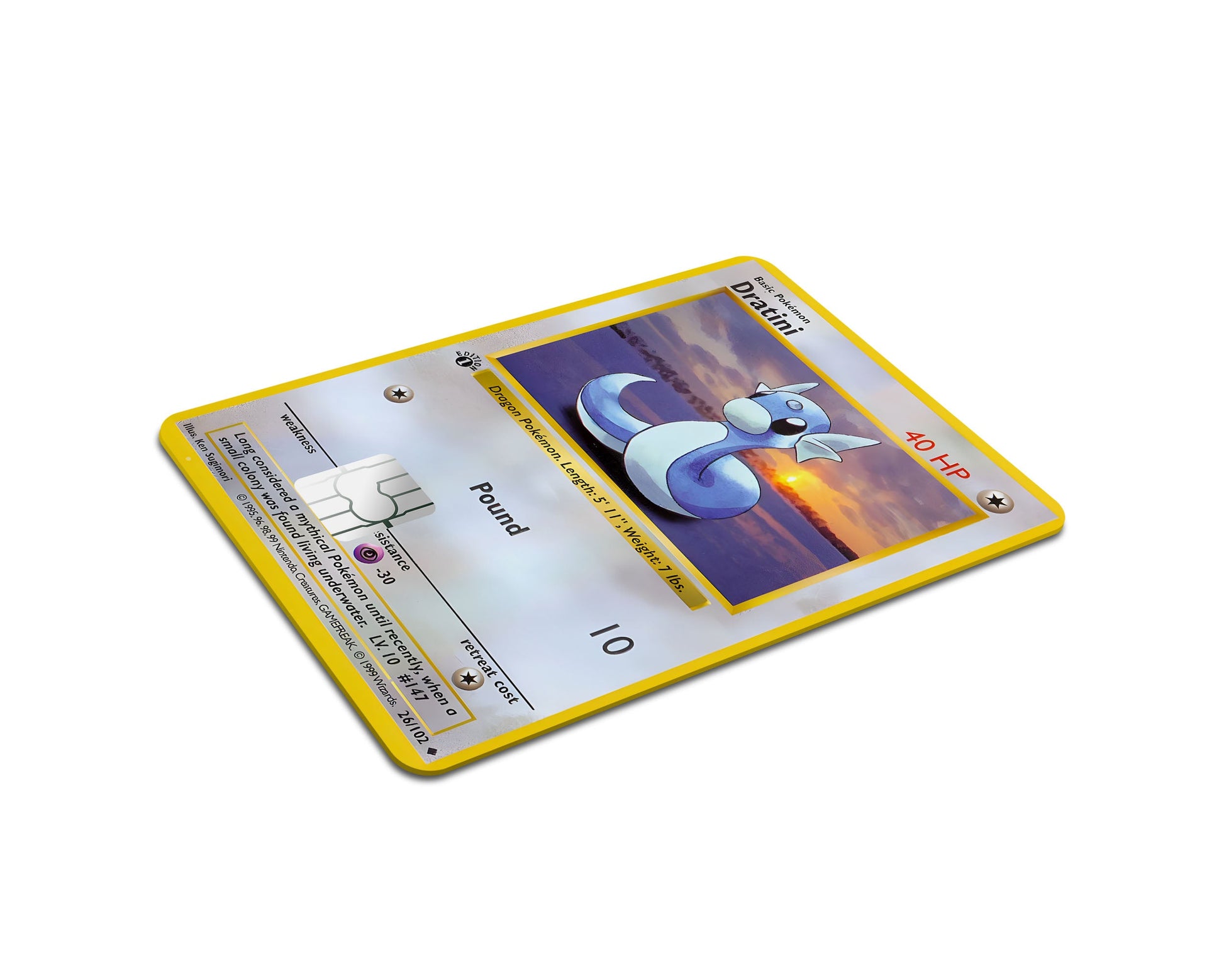 Dratini Pokemon Card Credit Card Credit Card Skin Anime Town Creations Dratini Pokemon Card Credit Card Credit Card Skin Anime Town Creations