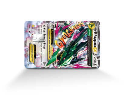 Anime Town Creations Credit Card Mega Rayquaza Pokemon Card Full Skins - Anime Pokemon Credit Card Skin