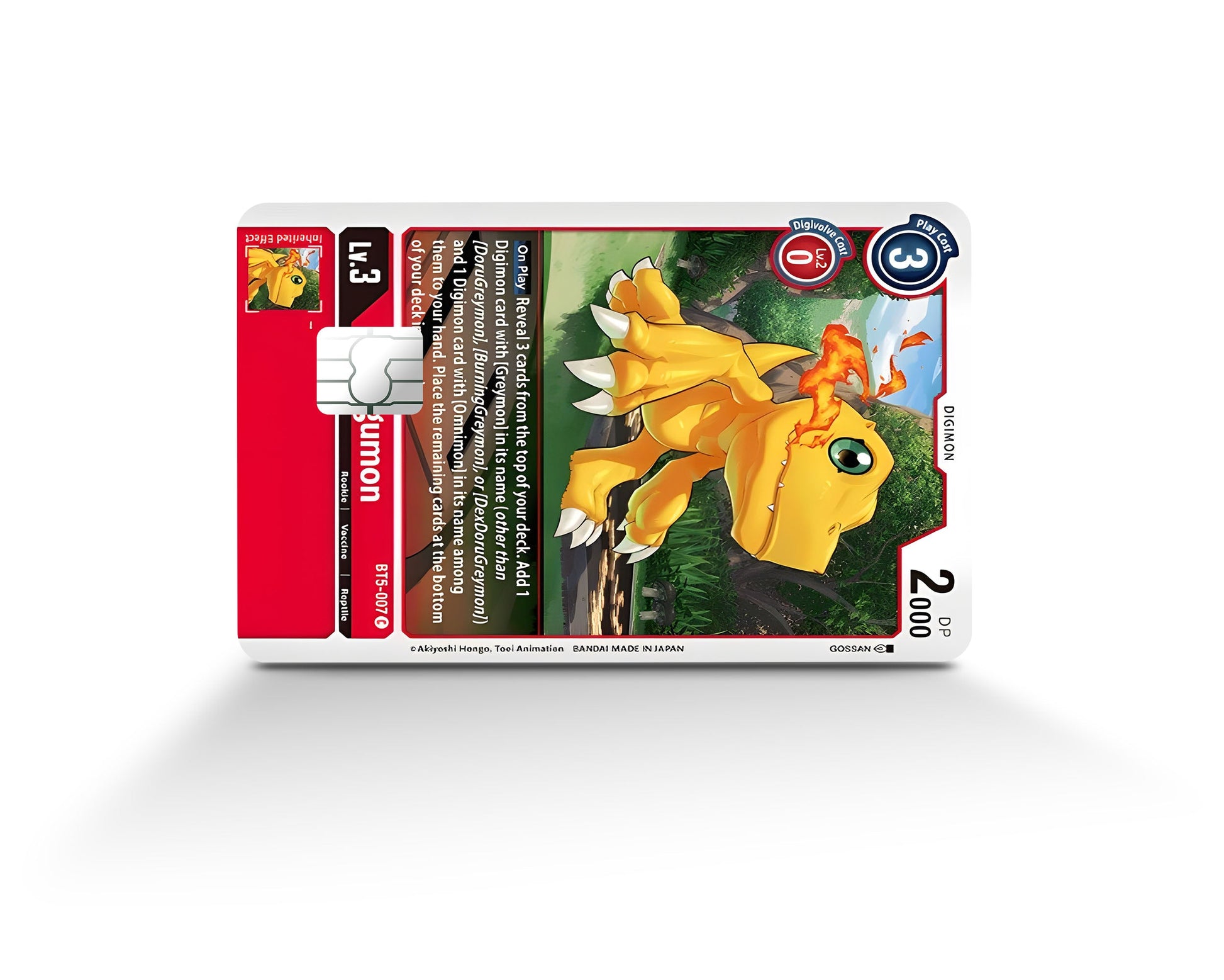 Agumon Digimon Card Credit Card Credit Card Skin Anime Town Creations Agumon Digimon Card Credit Card Credit Card Skin Anime Town Creations