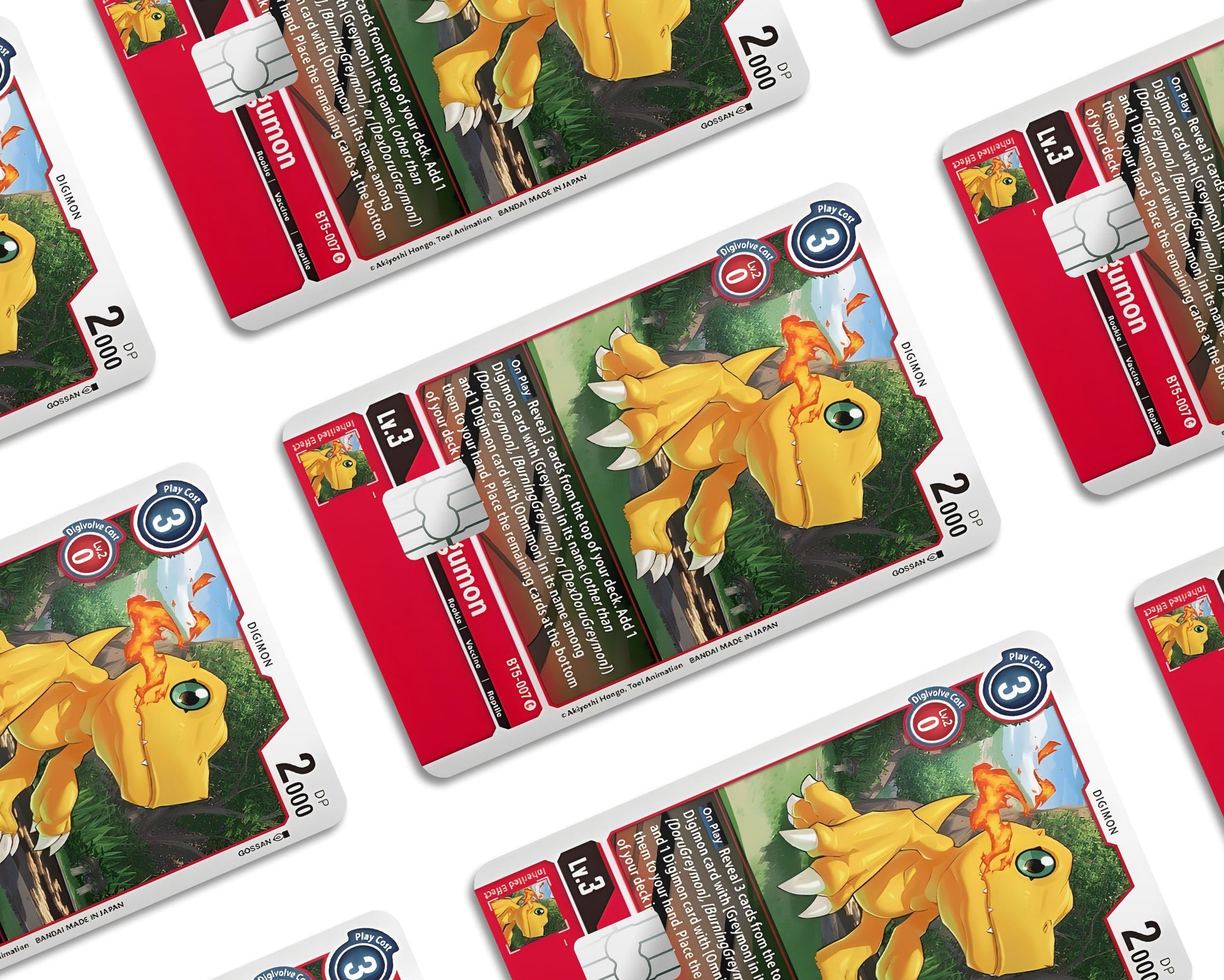 Agumon Digimon Card Credit Card Credit Card Skin Anime Town Creations Agumon Digimon Card Credit Card Credit Card Skin Anime Town Creations