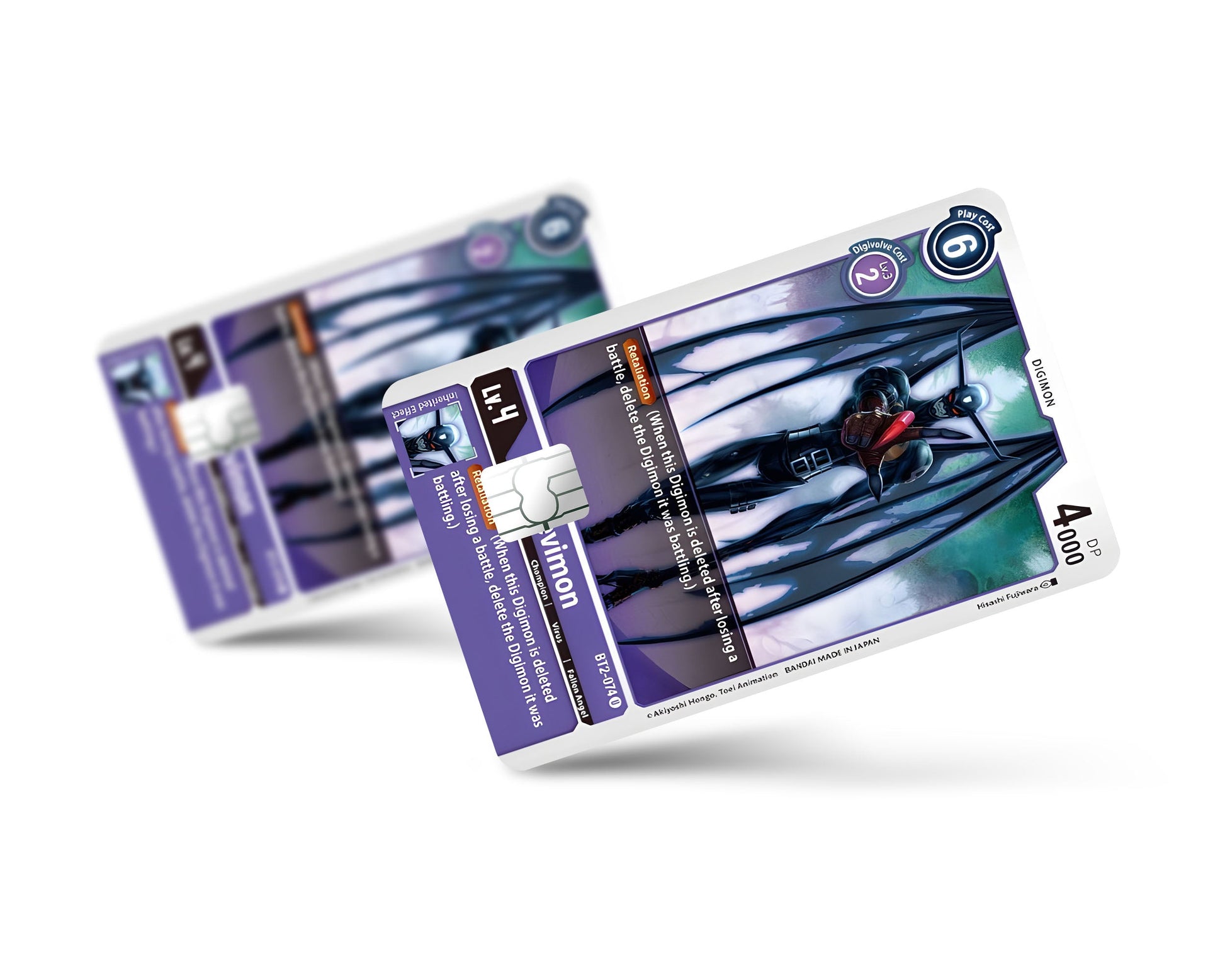digimon devimon card Devimon Digimon Card Credit Card Skin