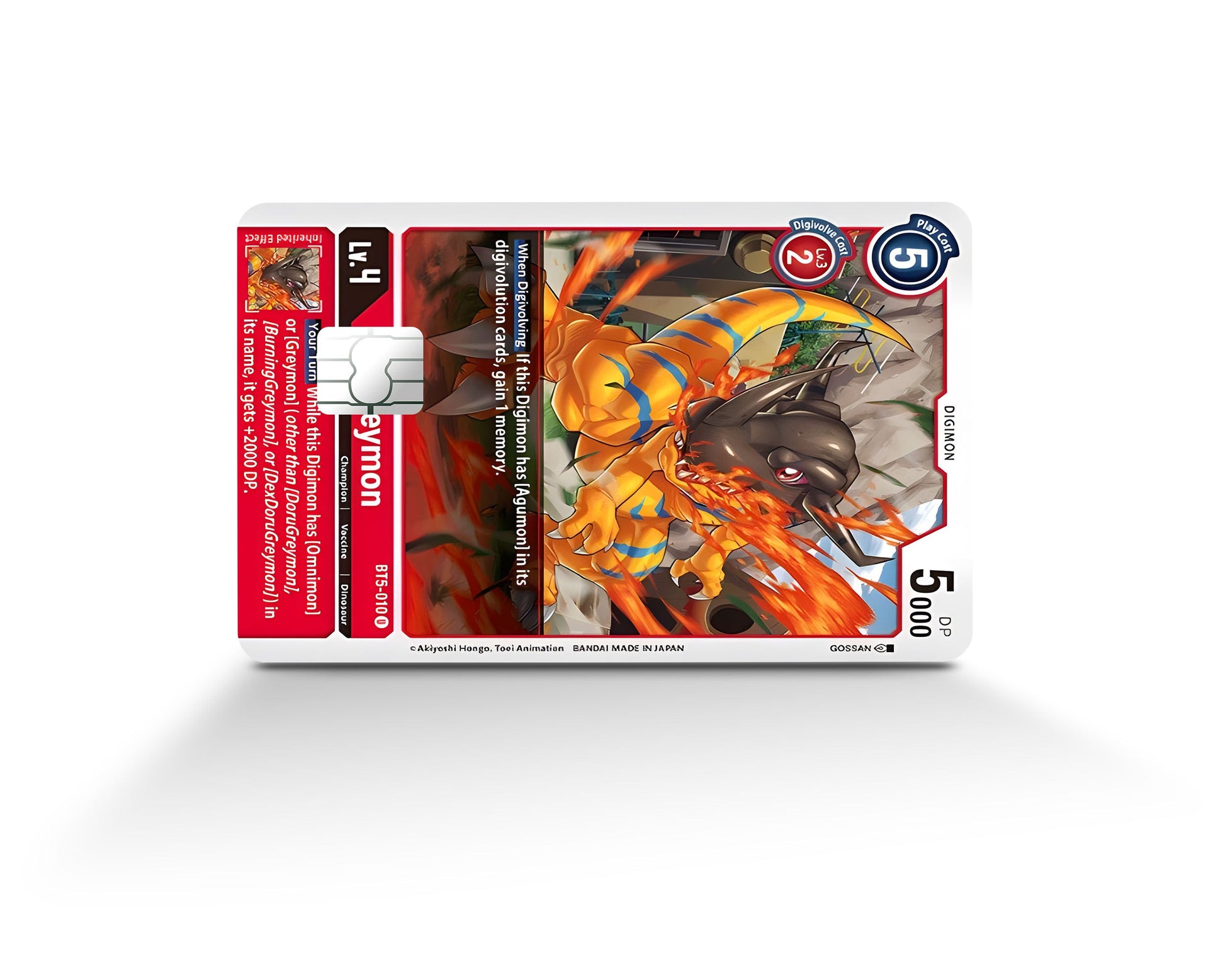 Greymon Digimon Card Credit Card Credit Card Skin Anime Town Creations Greymon Digimon Card Credit Card Credit Card Skin Anime Town Creations