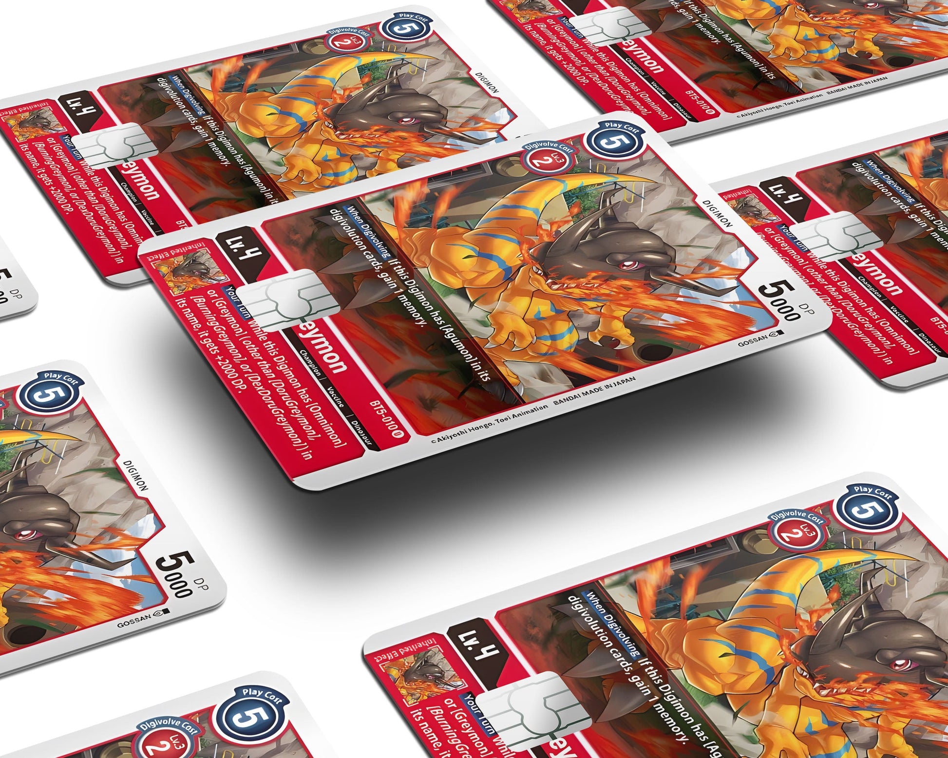 Greymon Digimon Card Credit Card Credit Card Skin Anime Town Creations Greymon Digimon Card Credit Card Credit Card Skin Anime Town Creations