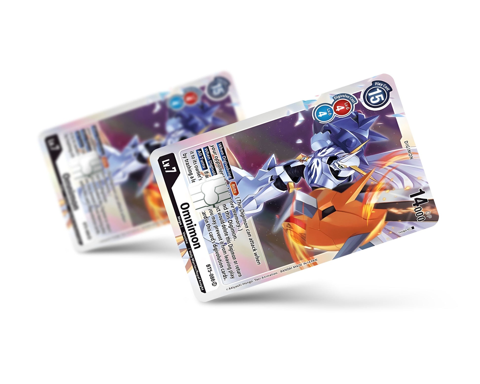 Anime Town Creations Credit Card Omnimon Digimon Card Full Skins - Anime Digimon Credit Card Skin