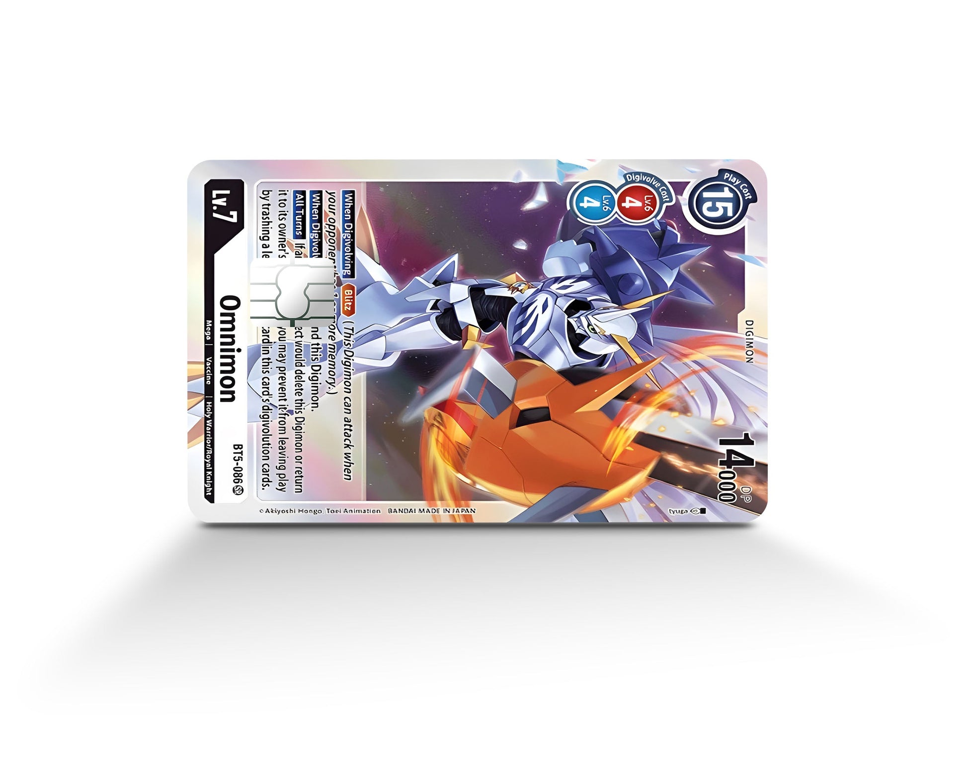 Omnimon Limited Edition Digimon Card Credit Card Credit Card Skin