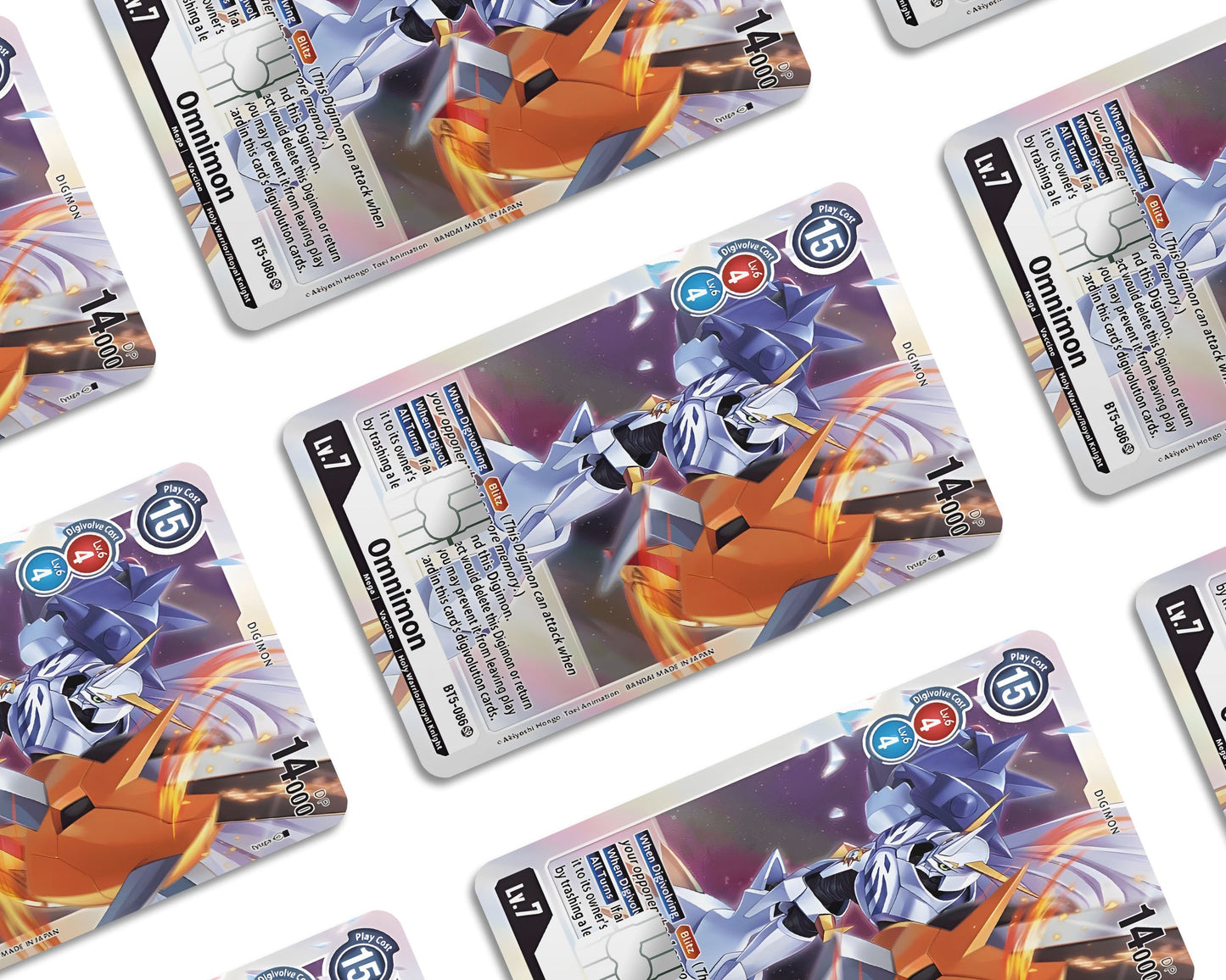 Anime Town Creations Credit Card Omnimon Digimon Card Window Skins - Anime Digimon Credit Card Skin