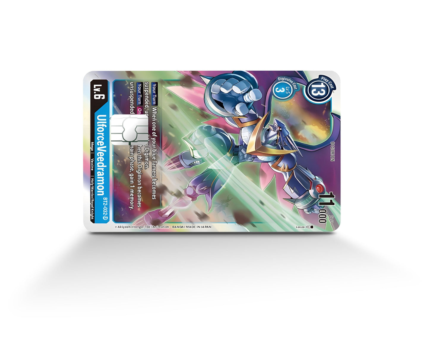 Anime Town Creations Credit Card Ulforceveedramon Digimon Card Full Skins - Anime Digimon Credit Card Skin