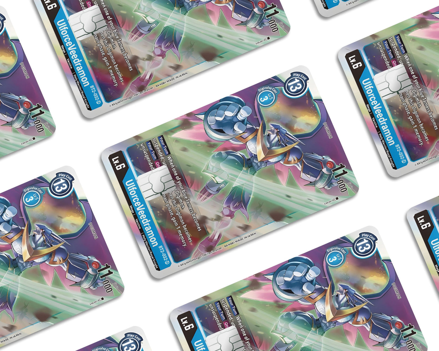 Anime Town Creations Credit Card Ulforceveedramon Digimon Card Window Skins - Anime Digimon Credit Card Skin