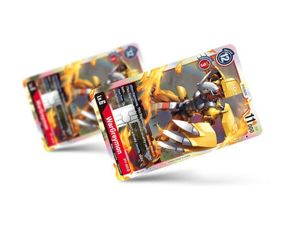 Anime Town Creations Credit Card Wargreymon Digimon Card Full Skins - Anime Digimon Credit Card Skin