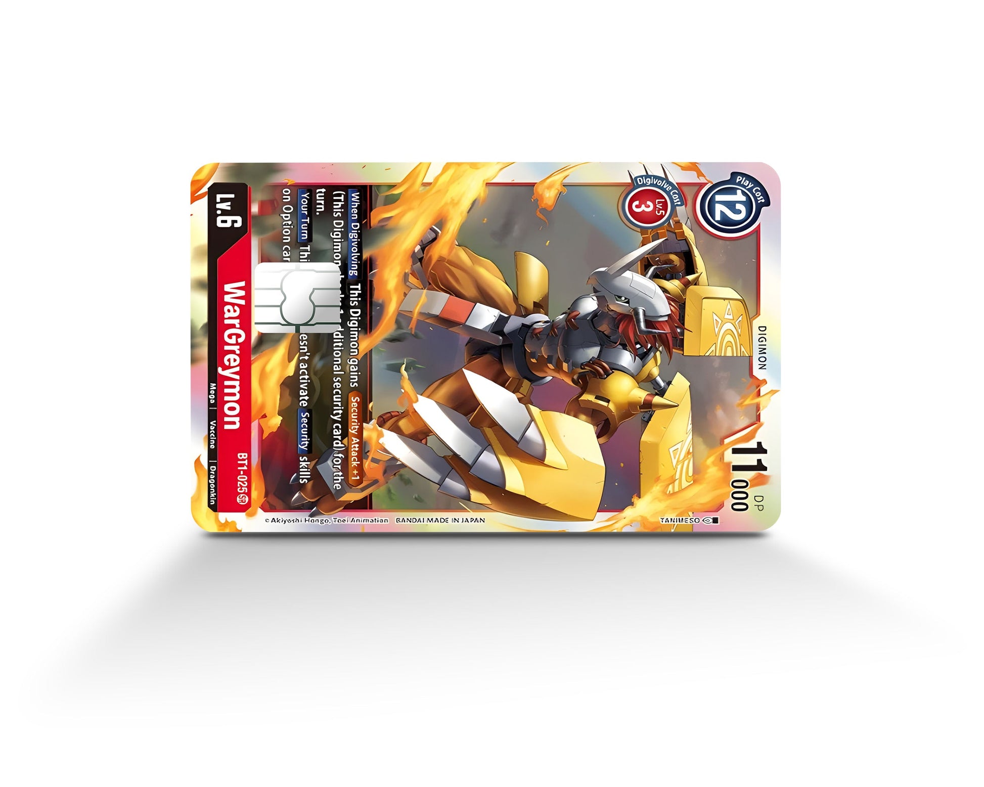 Anime Town Creations Credit Card Wargreymon Digimon Card Full Skins - Anime Digimon Credit Card Skin