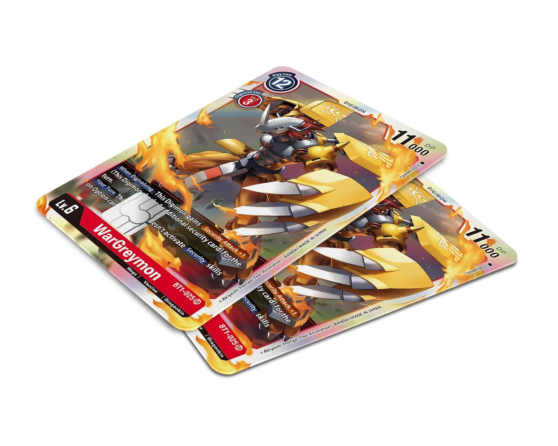 Wargreymon Digimon Card Credit Card Skin - Full / Small Wargreymon Digimon Card Credit Card Skin - Full / Small