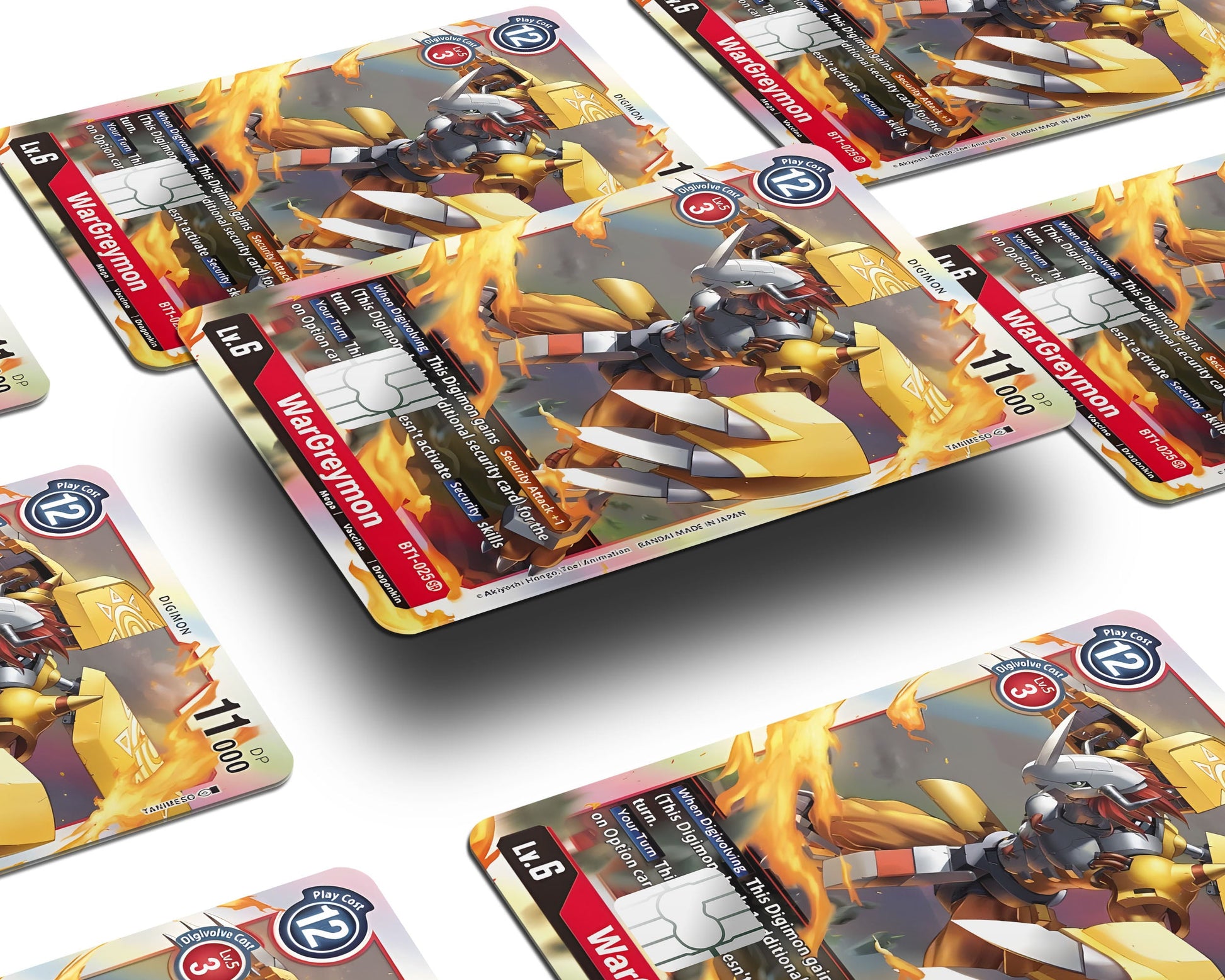 Anime Town Creations Credit Card Wargreymon Digimon Card Window Skins - Anime Digimon Credit Card Skin