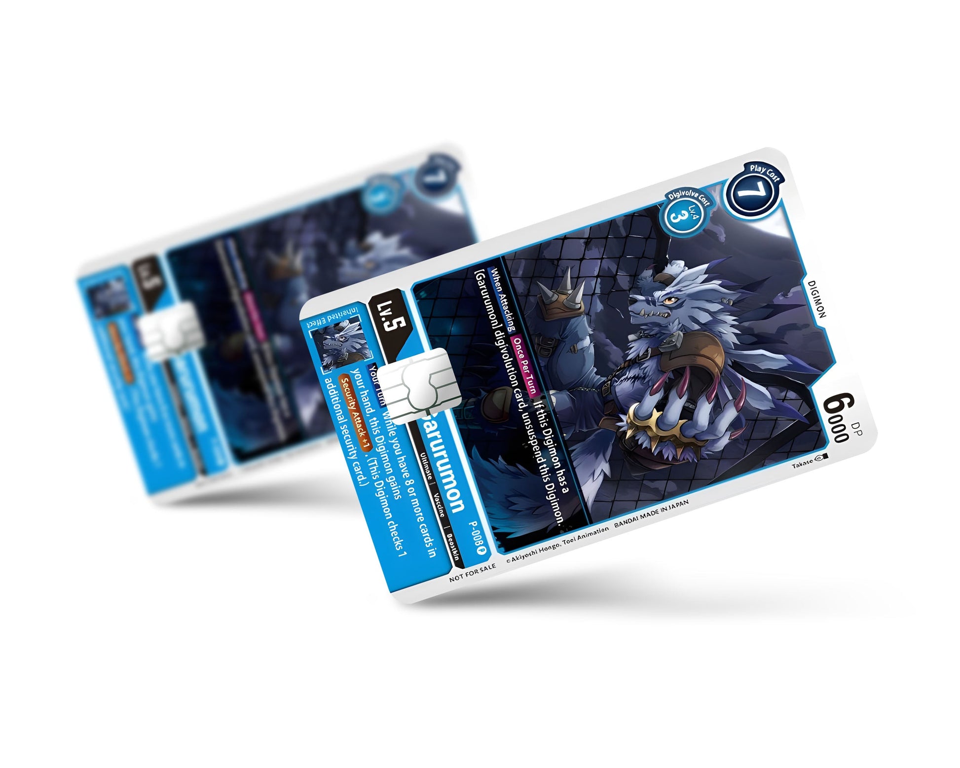 Anime Town Creations Credit Card Weregarurumon Digimon Card Full Skins - Anime Digimon Credit Card Skin
