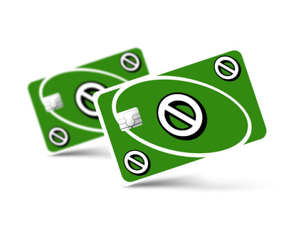 Anime Town Creations Credit Card Uno Skip Green Full Skins - Anime Quote Credit Card Skin
