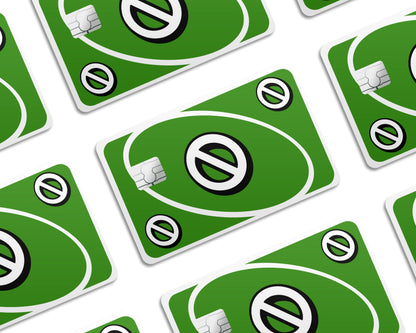 Anime Town Creations Credit Card Uno Skip Green Window Skins - Anime Quote Credit Card Skin