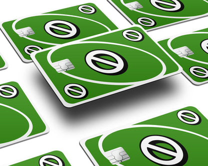 Anime Town Creations Credit Card Uno Skip Green Window Skins - Anime Quote Credit Card Skin