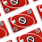 Anime Town Creations Credit Card Uno Skip Red Window Skins - Anime Quote Credit Card Skin