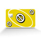 Anime Town Creations Credit Card Uno Skip Yellow Full Skins - Anime Quote Credit Card Skin