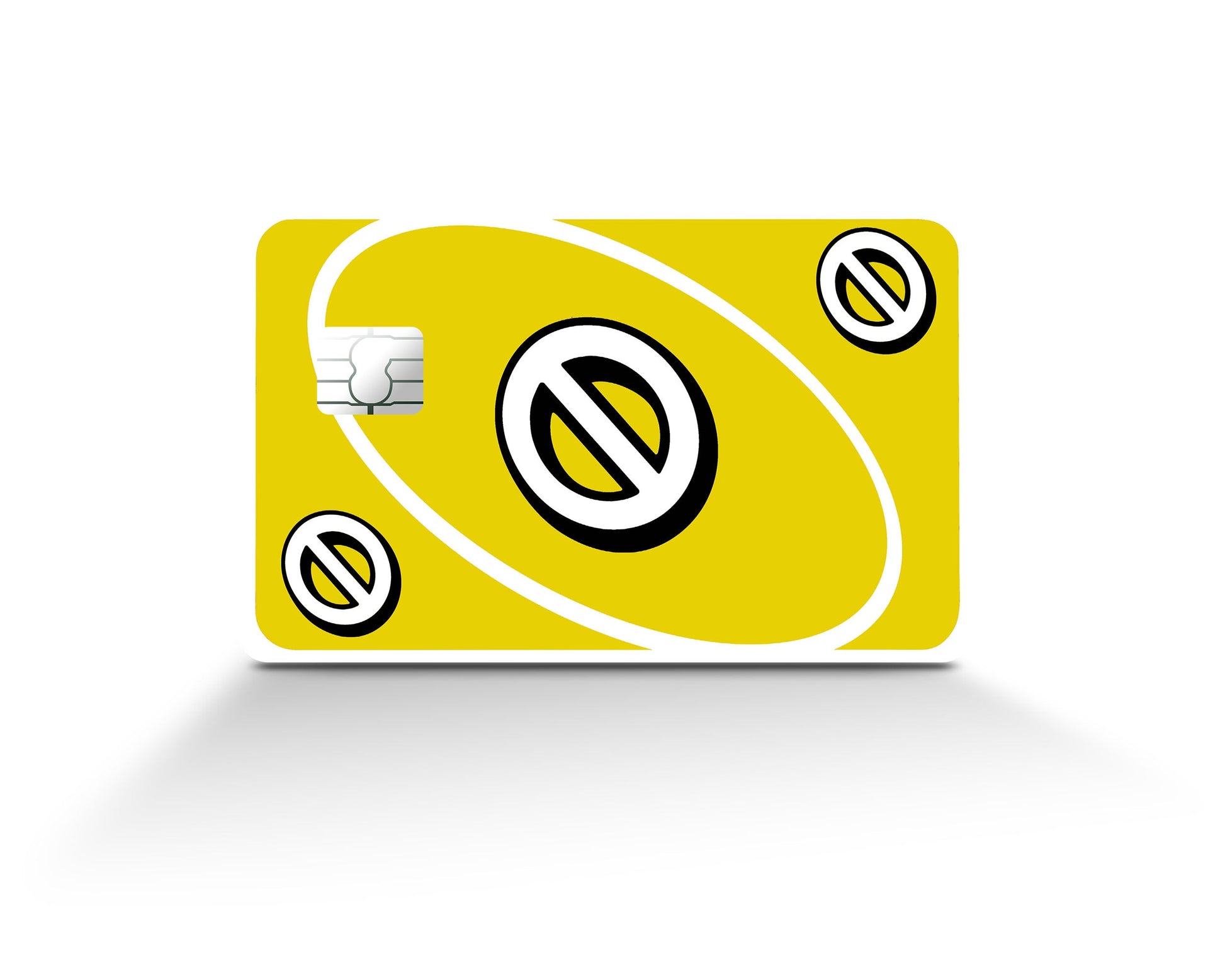 Anime Town Creations Credit Card Uno Skip Yellow Full Skins - Anime Quote Credit Card Skin