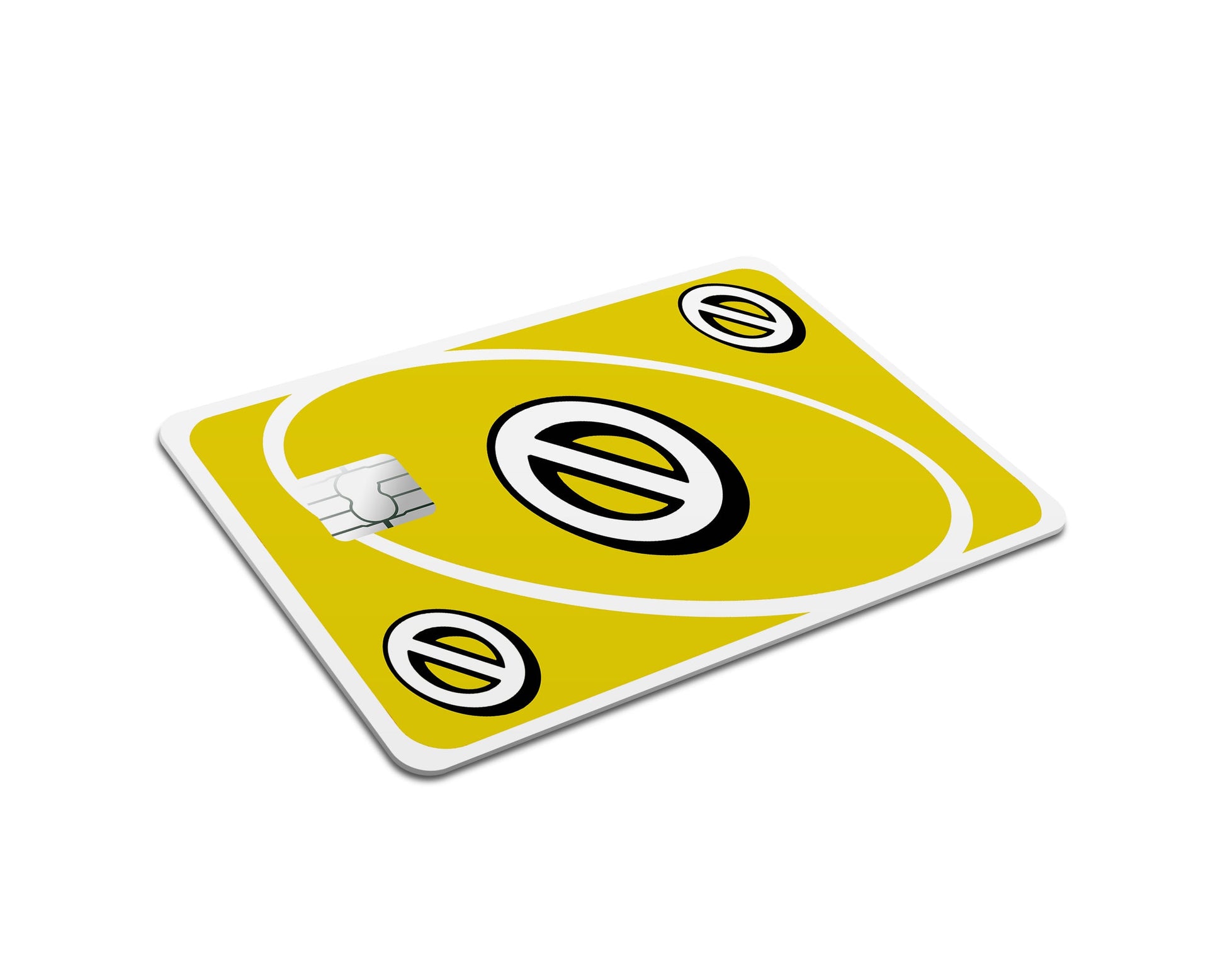Anime Town Creations Credit Card Uno Skip Yellow Full Skins - Anime Quote Credit Card Skin