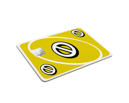 Anime Town Creations Credit Card Uno Skip Yellow Full Skins - Anime Quote Credit Card Skin