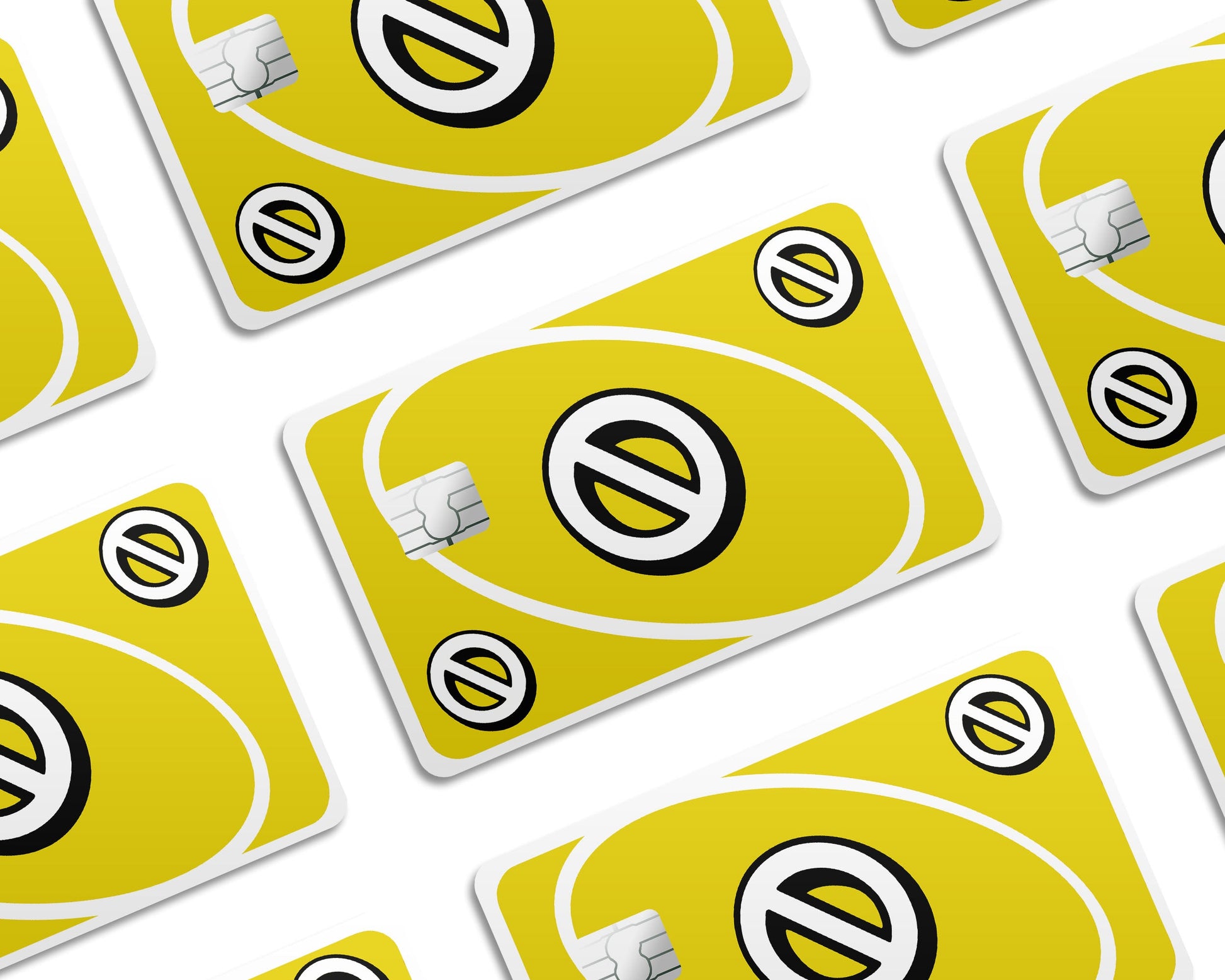 Anime Town Creations Credit Card Uno Skip Yellow Window Skins - Anime Quote Credit Card Skin