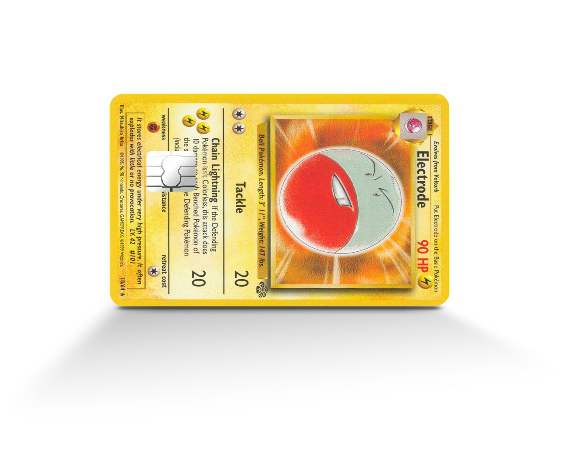 Electrode Pokemon Card Credit Card Credit Card Skin Anime Town Creations Electrode Pokemon Card Credit Card Credit Card Skin Anime Town Creations