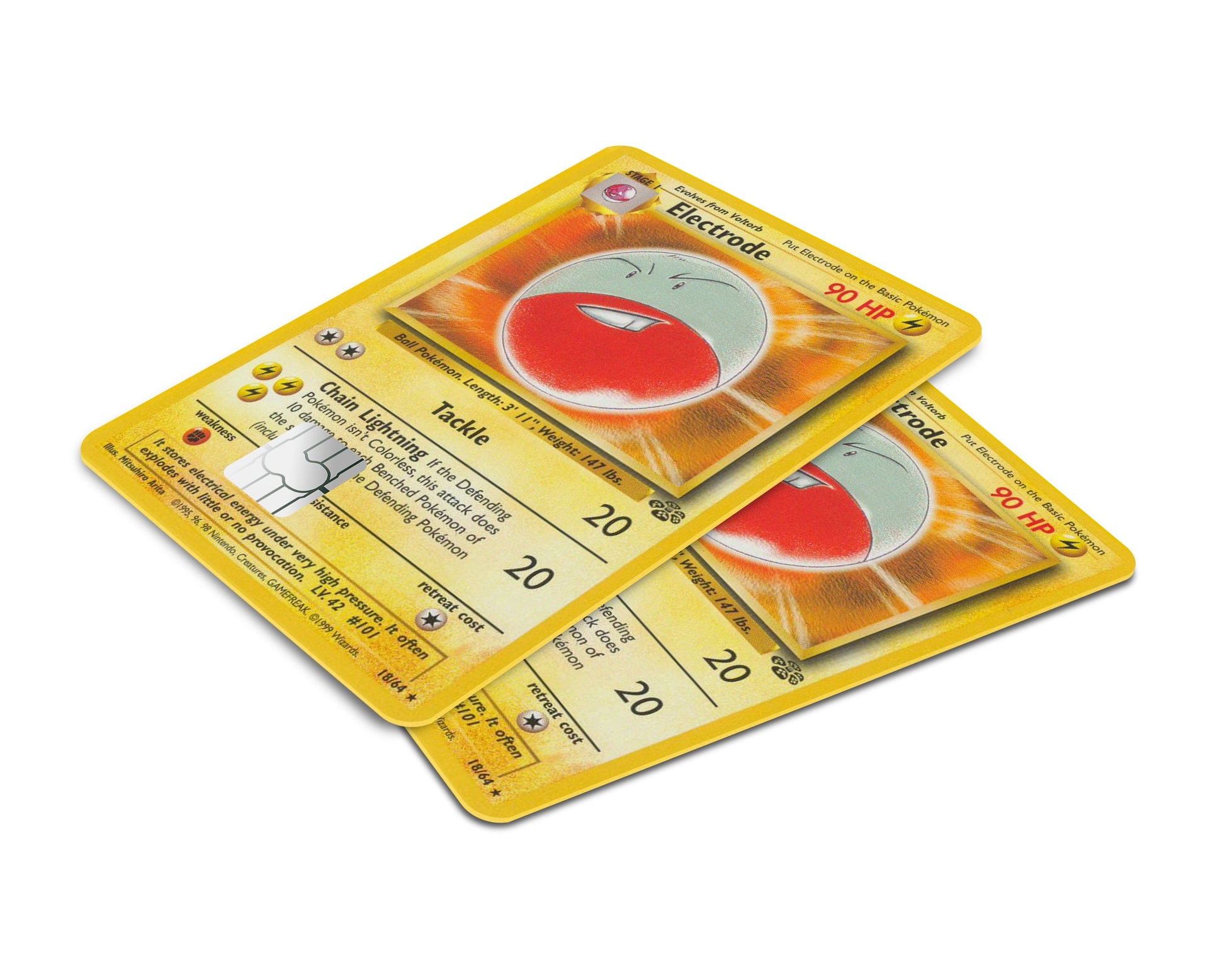 Anime Town Creations Credit Card Electrode Pokemon Card Window Skins - Anime Pokemon Credit Card Skin