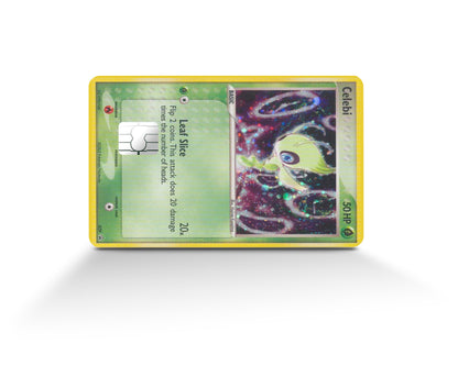 Anime Town Creations Credit Card Celebi Pokemon Card Full Skins - Anime Pokemon Credit Card Skin